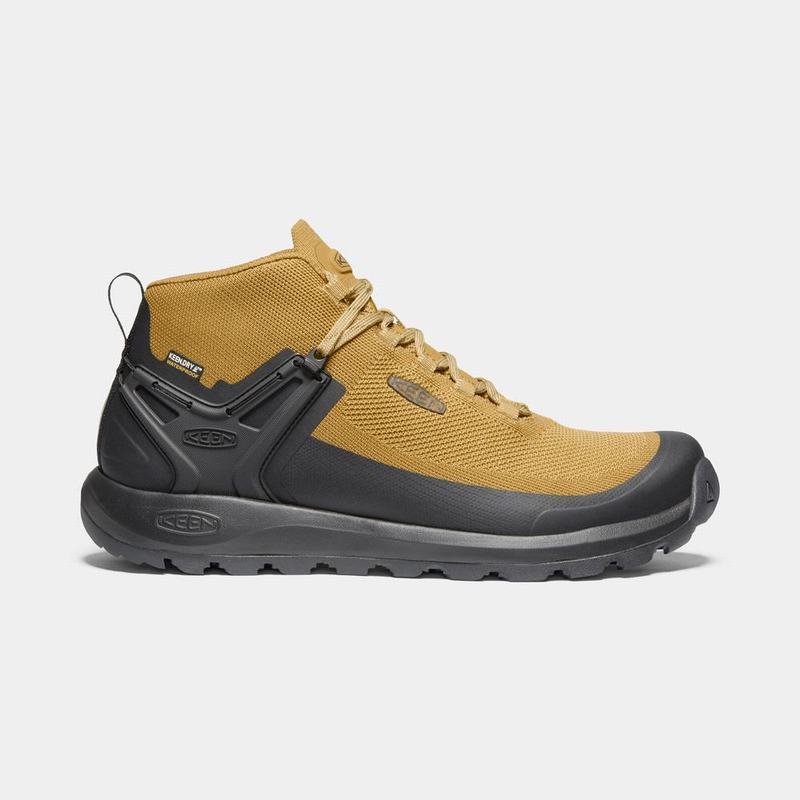 Botas Keen Citizen Evo Mid Waterproof Para Hombre Amarillos/Negros - Botas Keen Mexico (019762-DEK)